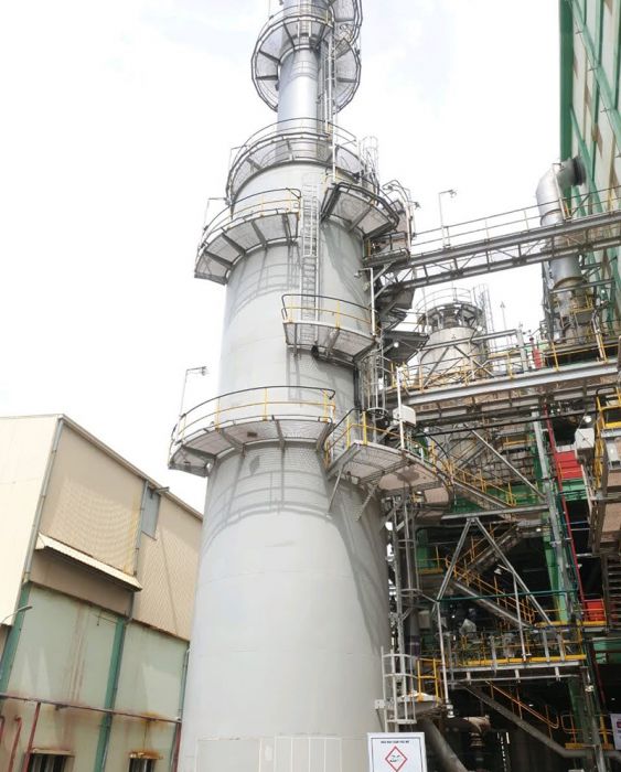 Thi công phun cát phun sơn ống khói